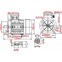 SILNIK ELEKTRYCZNY 1,1kW 1415obr+PRZEKŁADNIA I=7,5